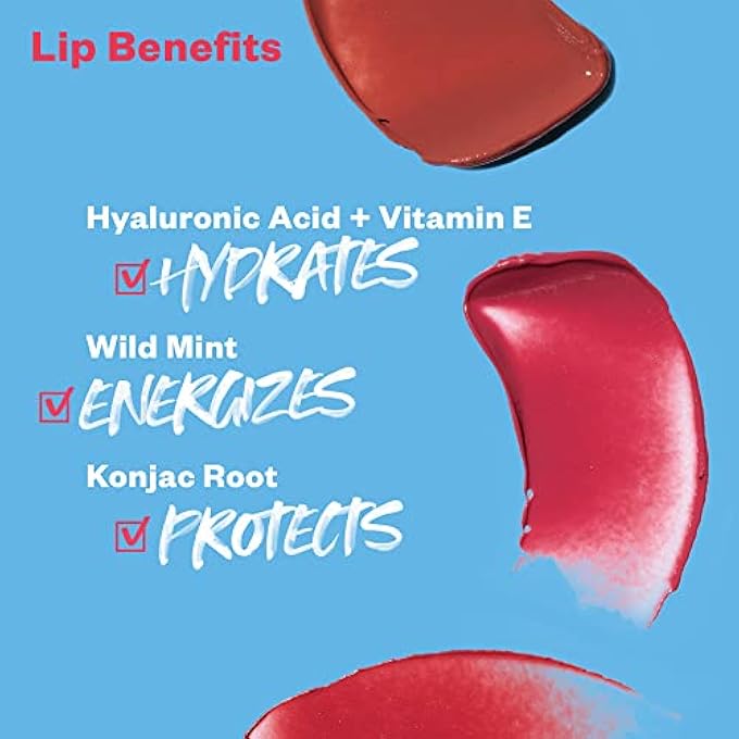 Kosas LIPFUEL HYALURONIC ACTIVE SPORT LIP BALM - HYDRATES, ENERGIZES AND PROTECTS - NATURAL LIP TREATMENT AND CARE (RUSH) - Image 3
